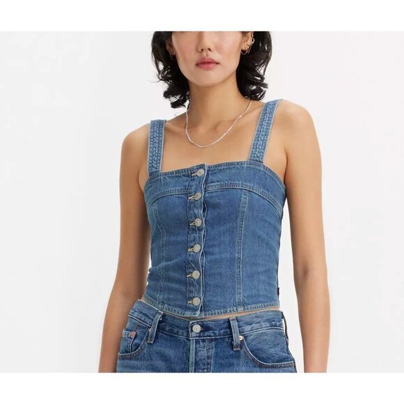 Levi's Tops - Levis Drea Denim Tank Top M